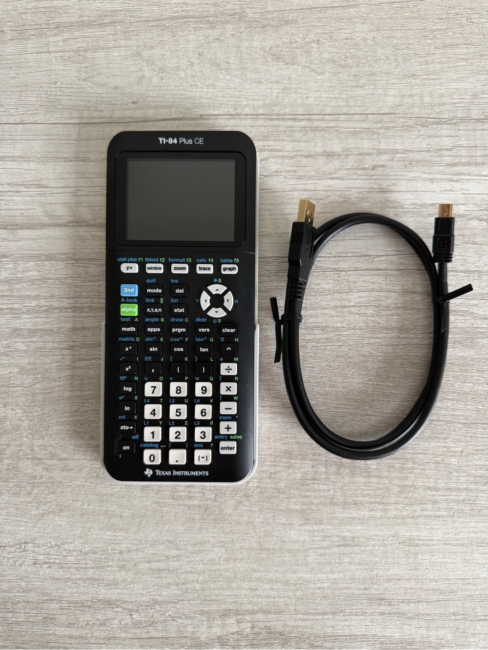 Texas Instruments TI-84 Plus CE Black Graphing Calculator w/ Cover